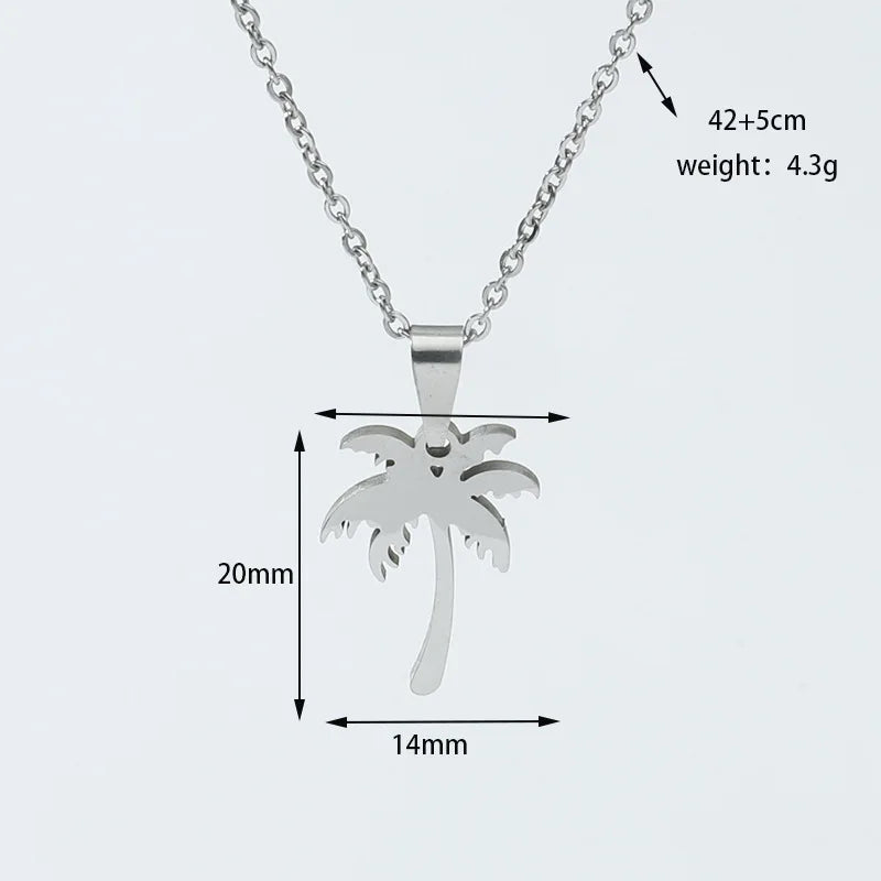 FBA Stainless Steel Feather Hip Hop Pendant Necklace | Men's Chain Jewelry