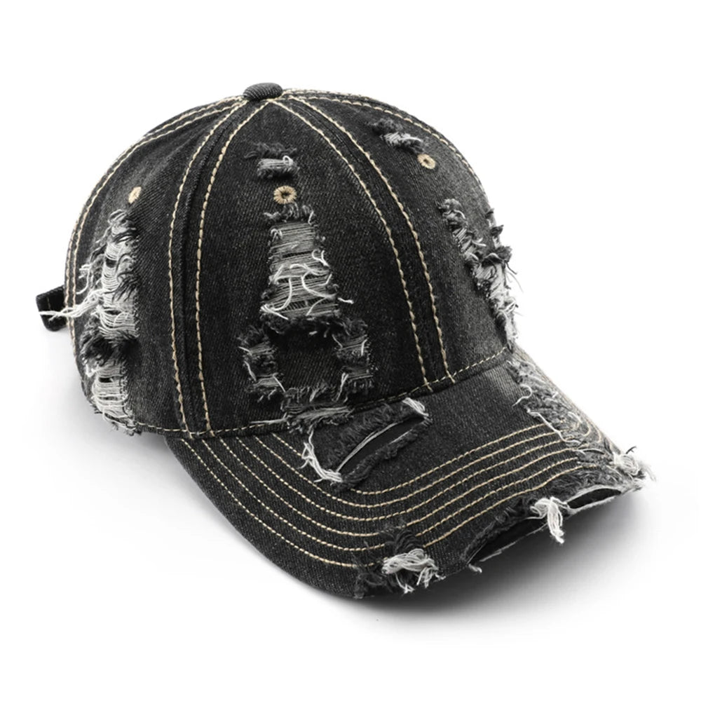 Vintage Washed Denim Baseball Cap | FBA Vibes