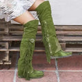 Women's Bohemian Tassel Over-the-Knee Suede Boot