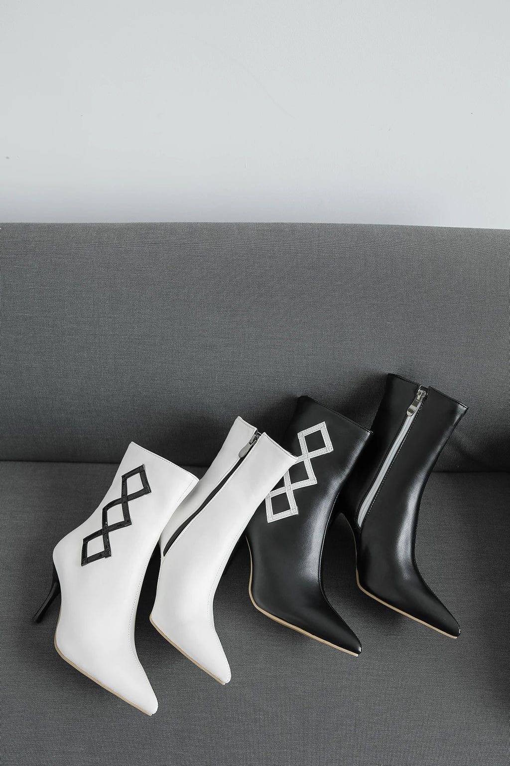Women's Color-Block Stiletto Mid-Calf Boot | FBA Vibes