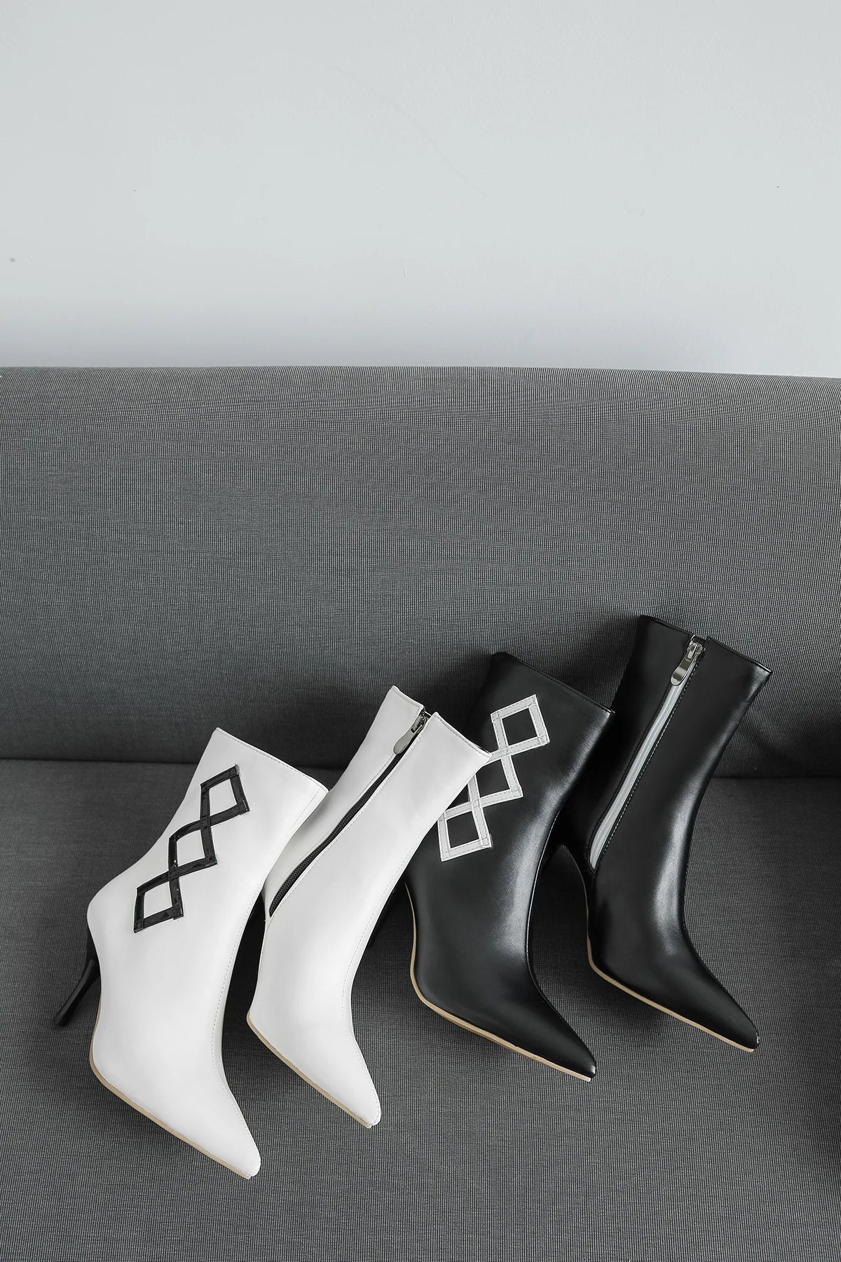 Women's Color-Block Stiletto Mid-Calf Boot | FBA Vibes
