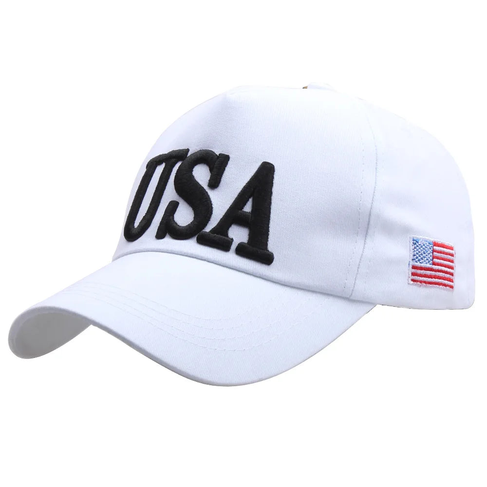 FBA USA Flag Embroidered Baseball Cap | Unisex Outdoor Sports Hat
