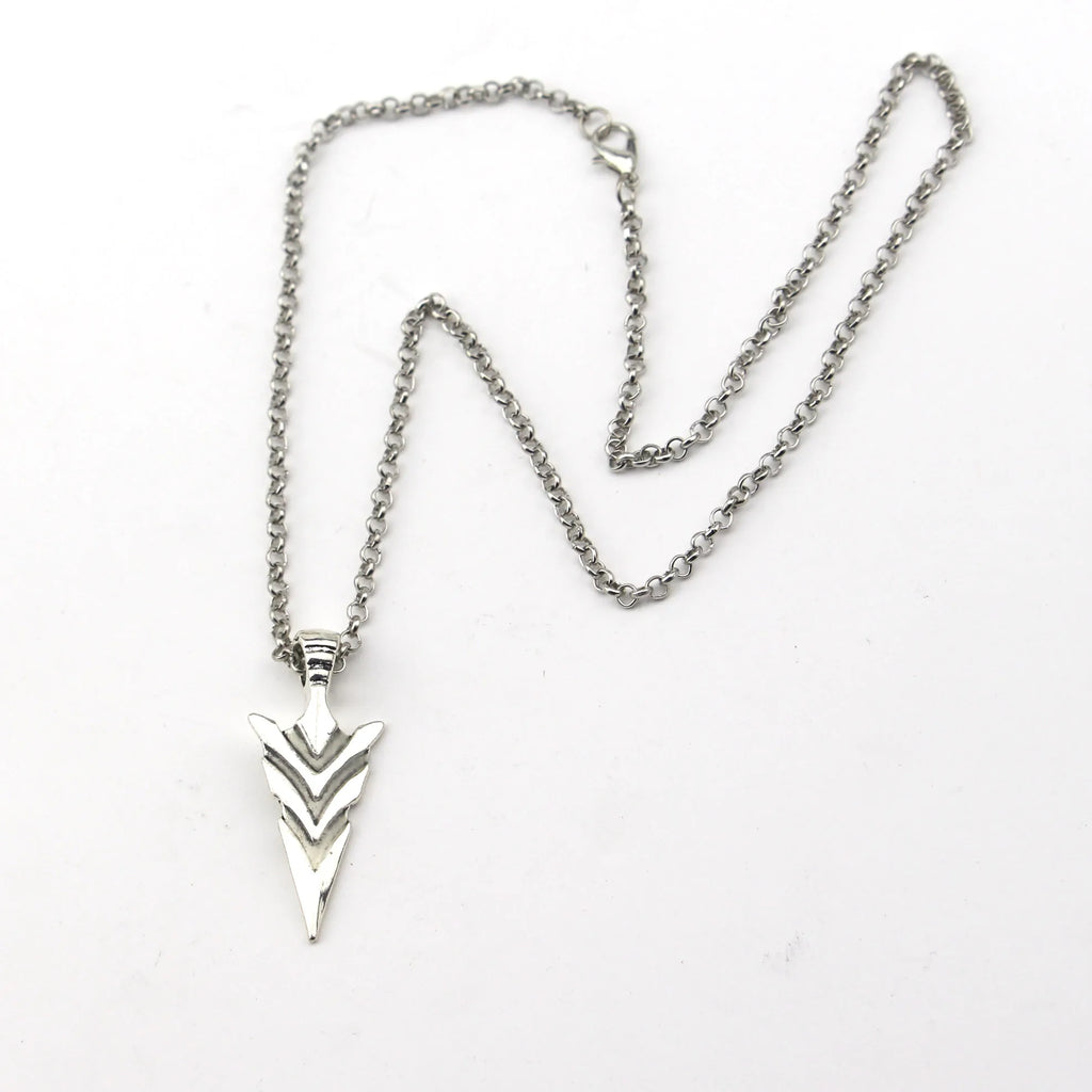 FBA Luminous Glowing Arrow Pendant Necklace | Hip Hop Knight Spear Jewelry