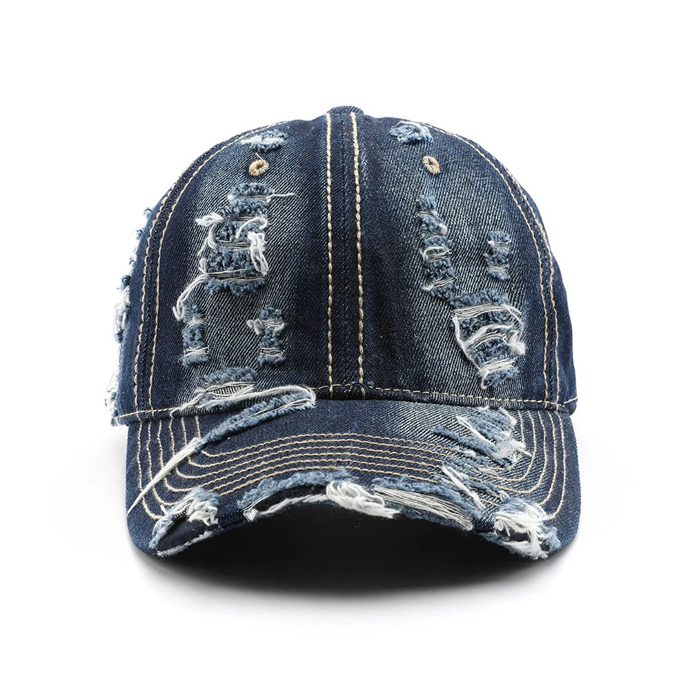 Vintage Washed Denim Baseball Cap | FBA Vibes