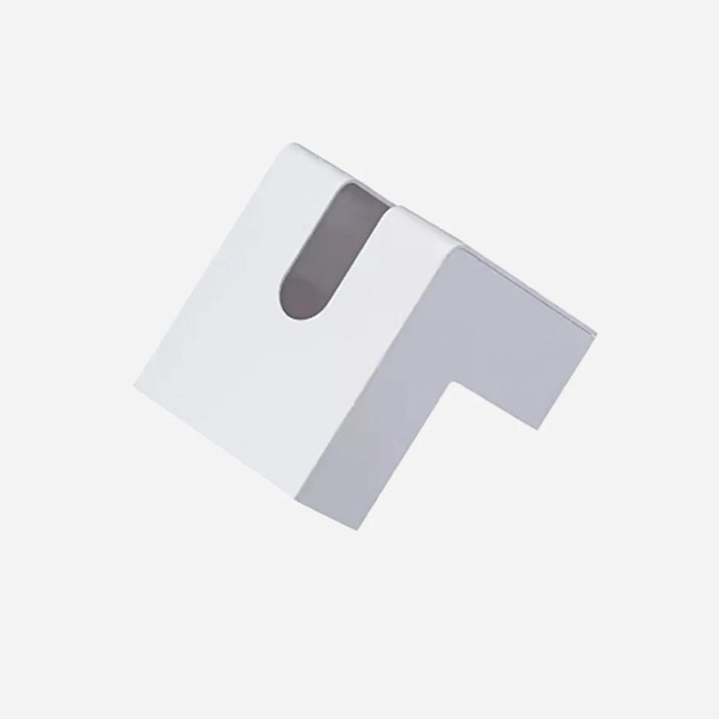 Modern Right-Angle Tissue Box | Minimalist Desktop Napkin Holder for Home, Kitchen & Office