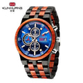 FBA Men's Luxury Wood Watch | Luminous Chronograph Date Quartz Wristwatch
