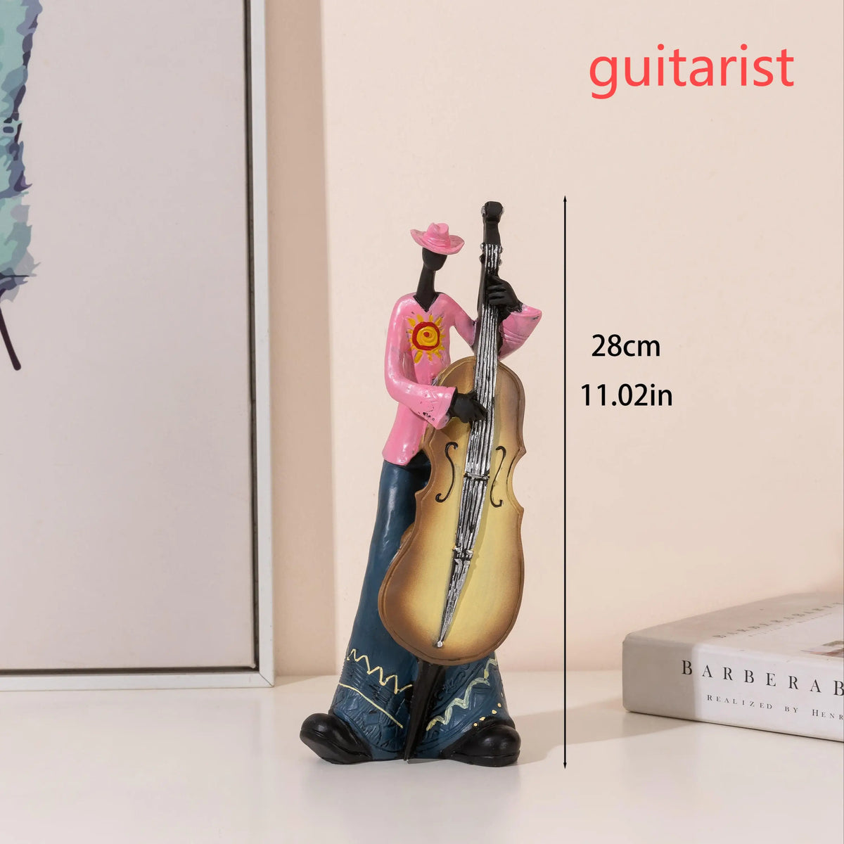 American Jazz Band Musician Resin Figurine | Nordic Arts & Crafts Statue for Living Room, Study & Office Decor