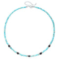 FBA Ethnic Turquoise Black Beaded Necklace for Men | Western Style Jewelry