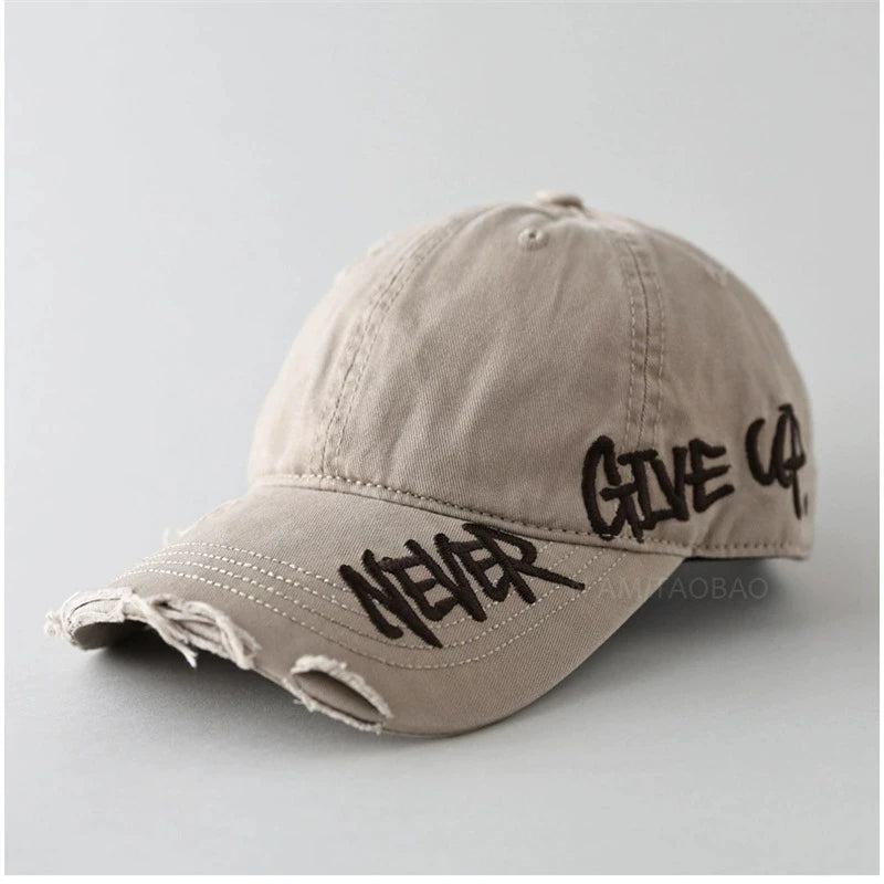 Vintage Letter Embroidered Baseball Cap | FBA Vibes
