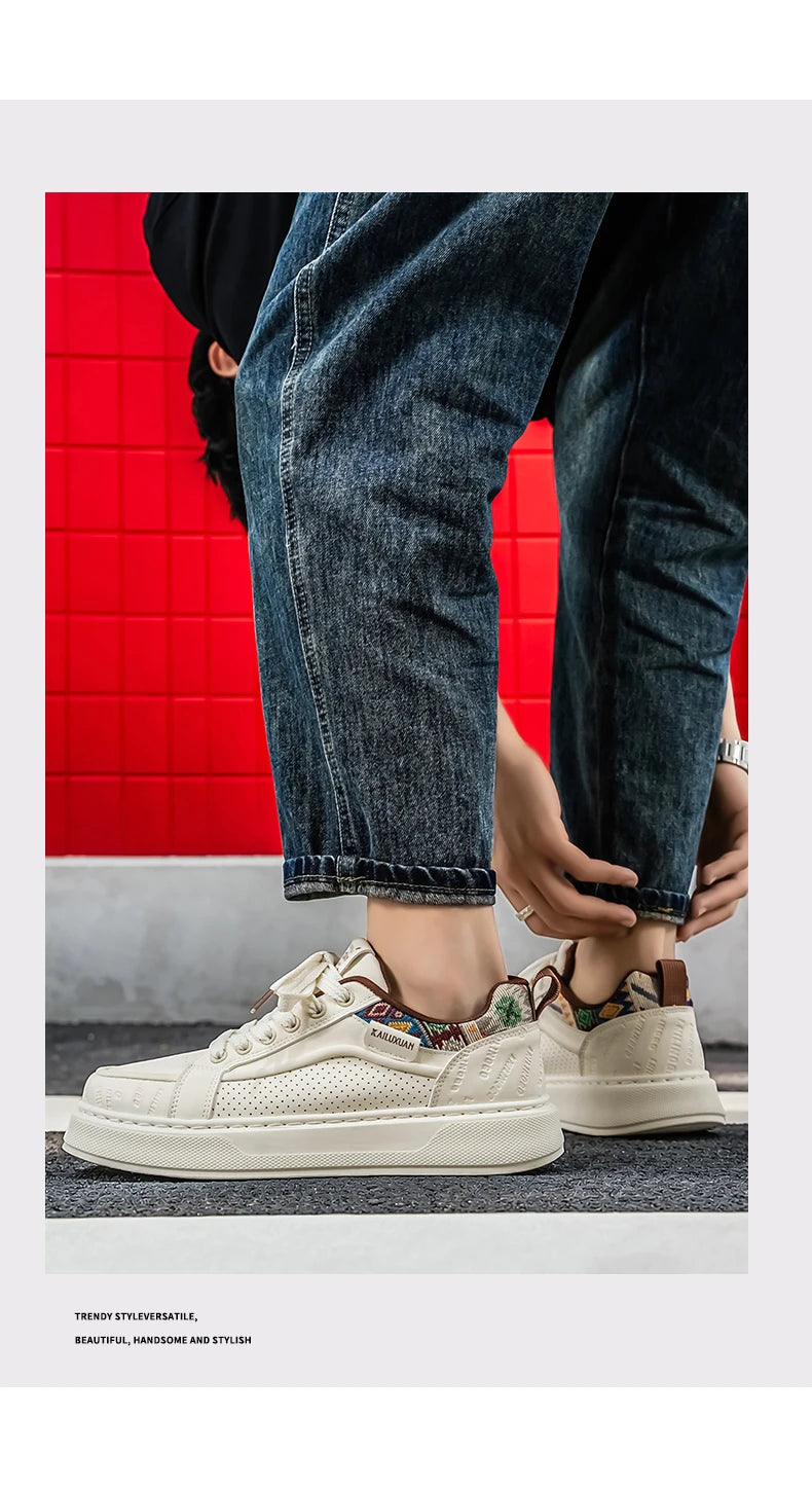 FBA Men's Breathable Thick Bottom Anti-Slip Sneakers | Lightweight Casual Shoes