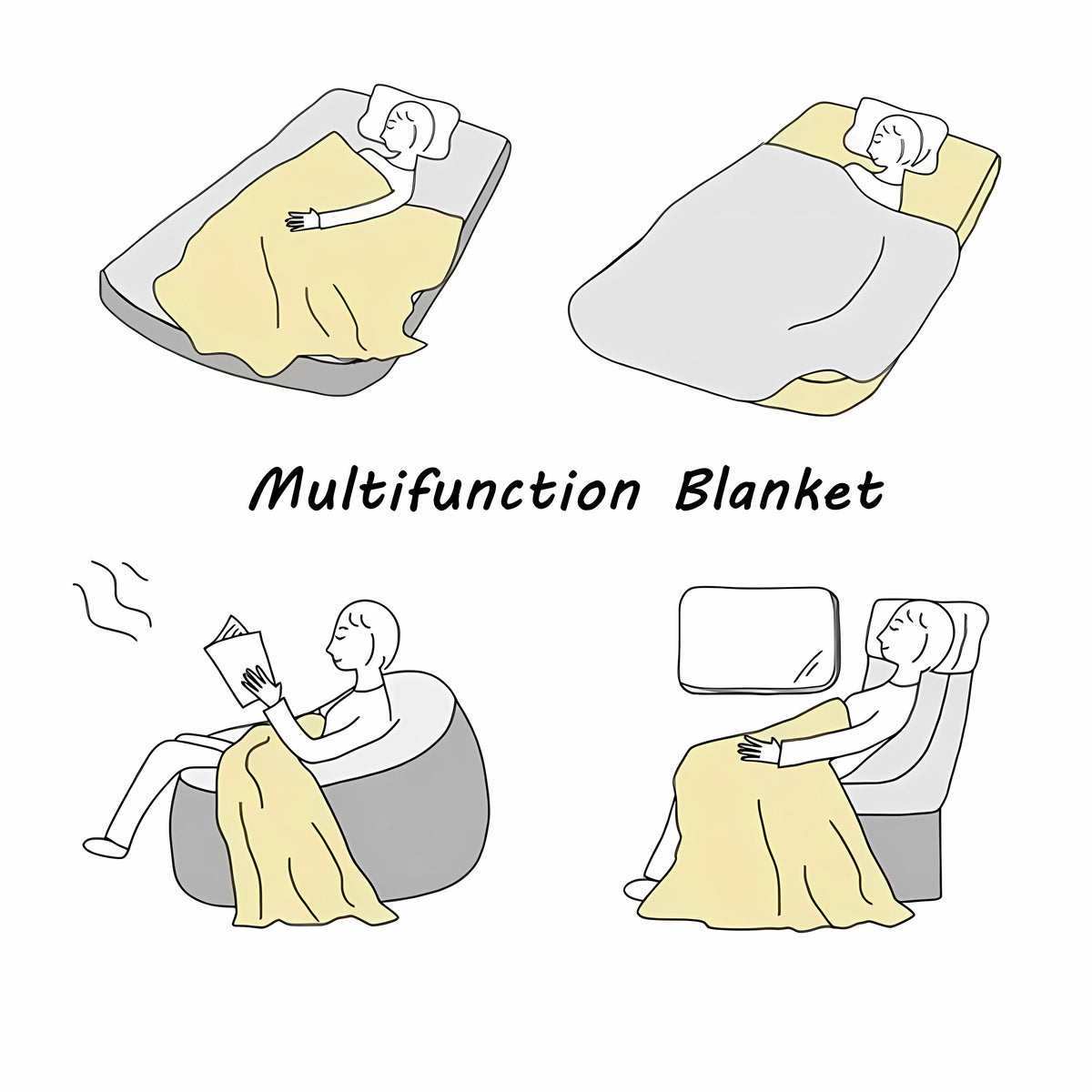 British Style Printed Throw Blanket – 3 Colors | FBA Vibes