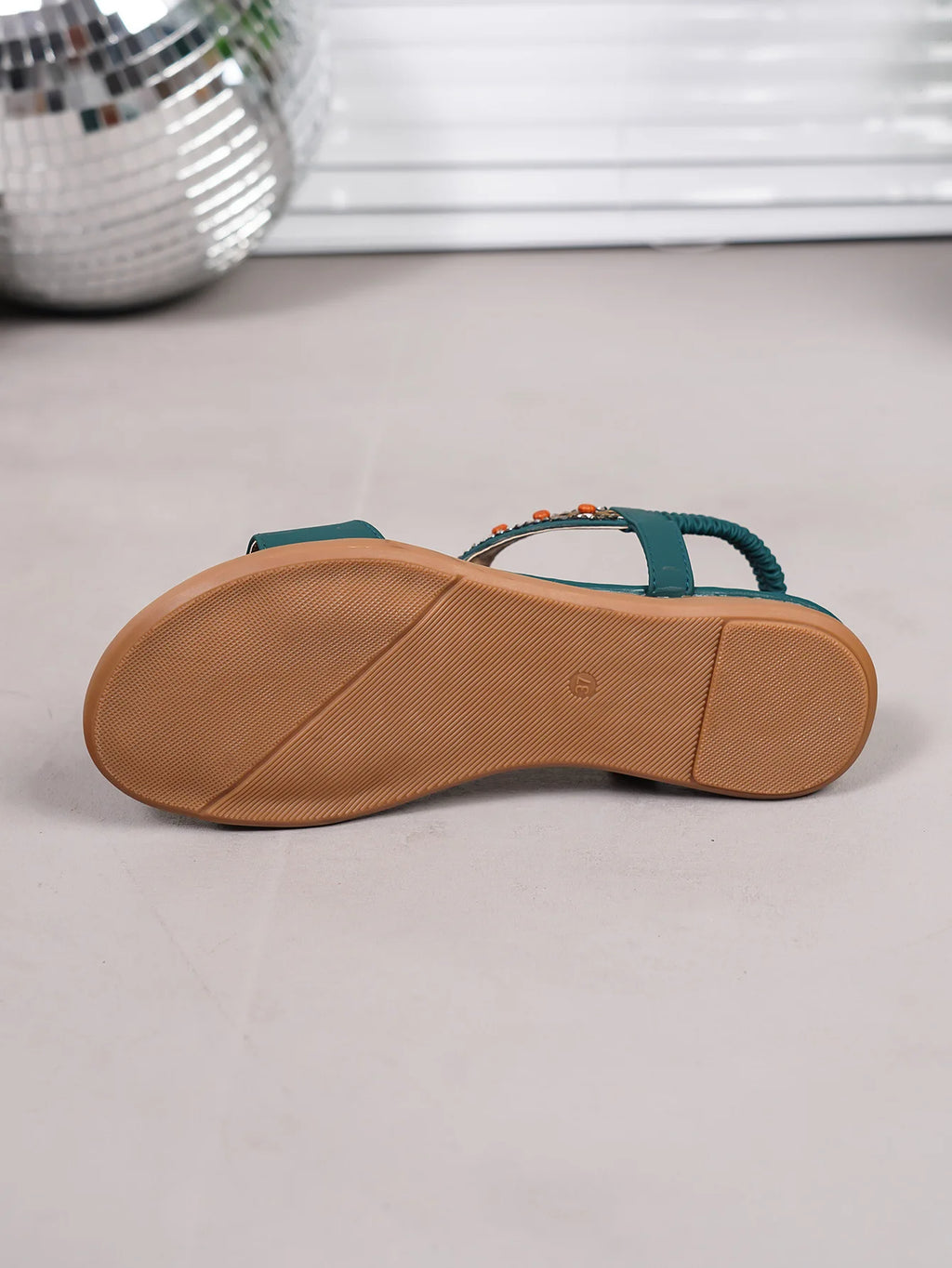 FBA Women's Bohemian Flower Wood Buckle Sandals | Plus Size Embroidered Shoes
