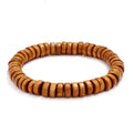 FBA Wooden Beaded Elastic Bracelet | Vintage Unisex Jewelry