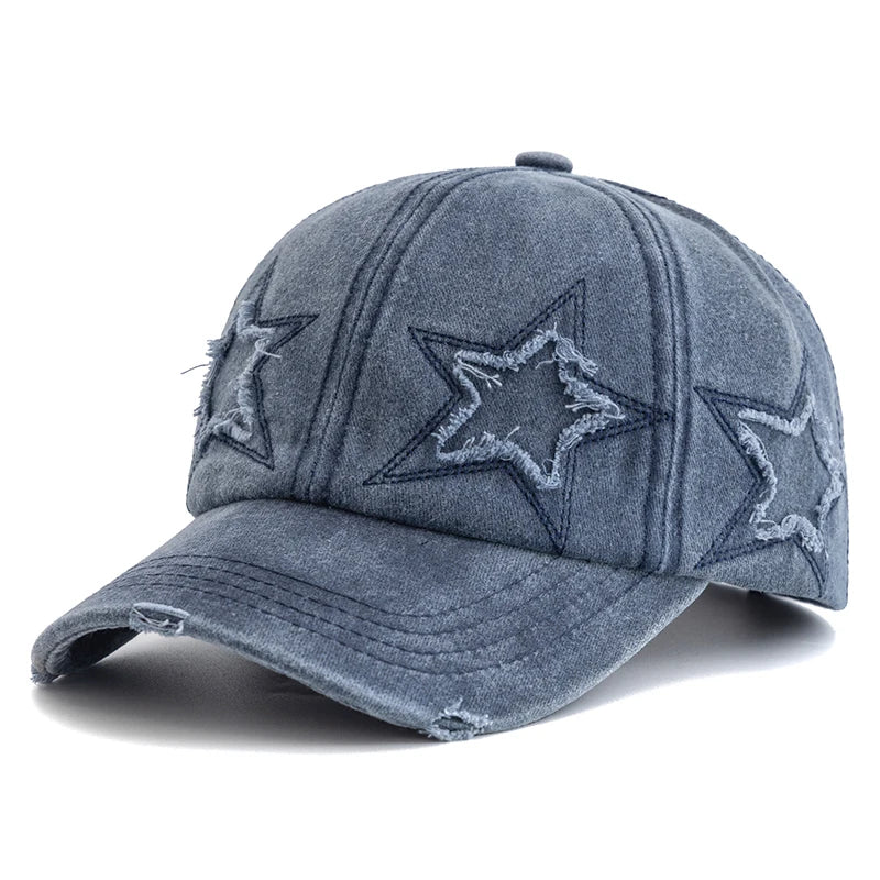 Women's Five Pointed Star Washed Baseball Cap | FBA Vibes