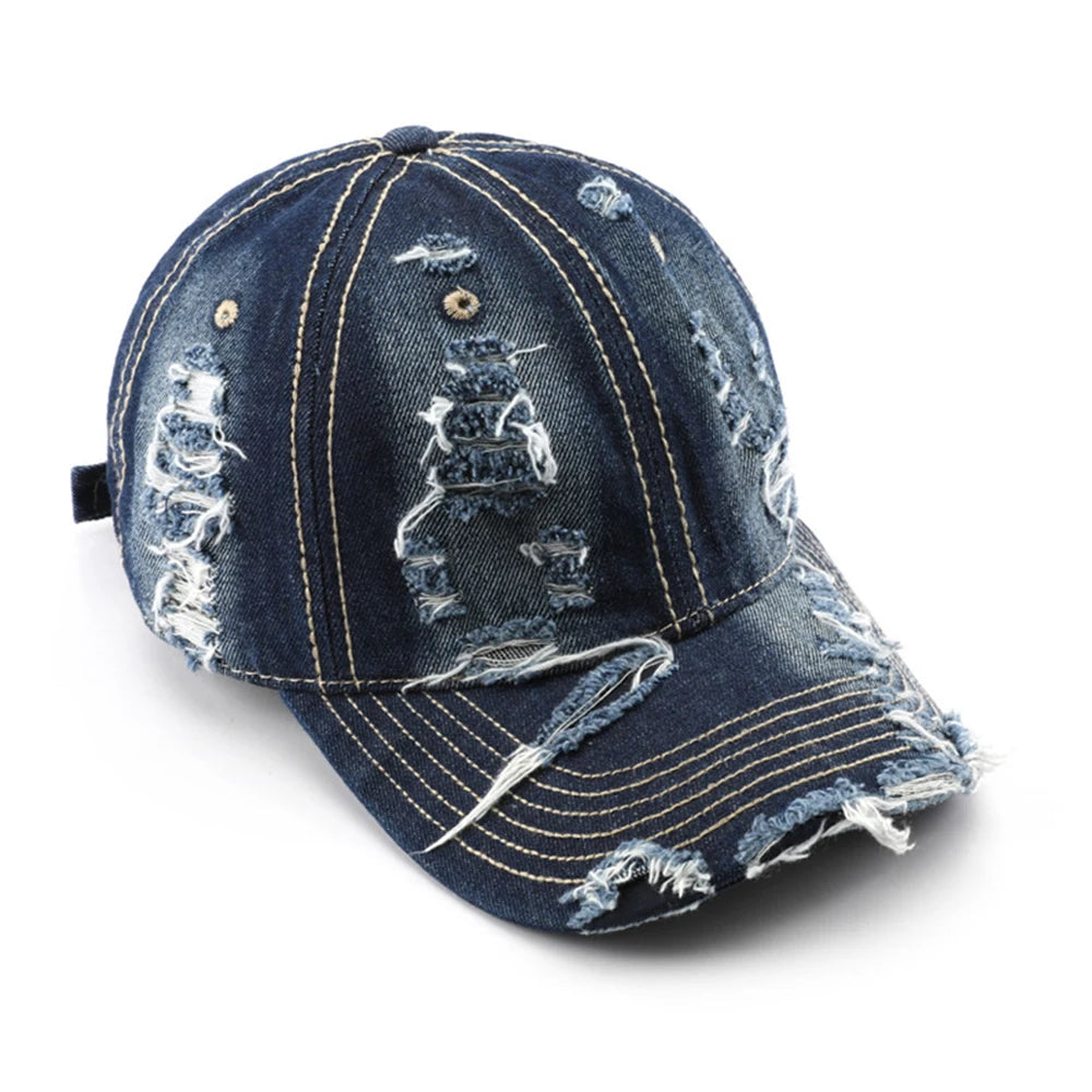 Vintage Washed Denim Baseball Cap | FBA Vibes