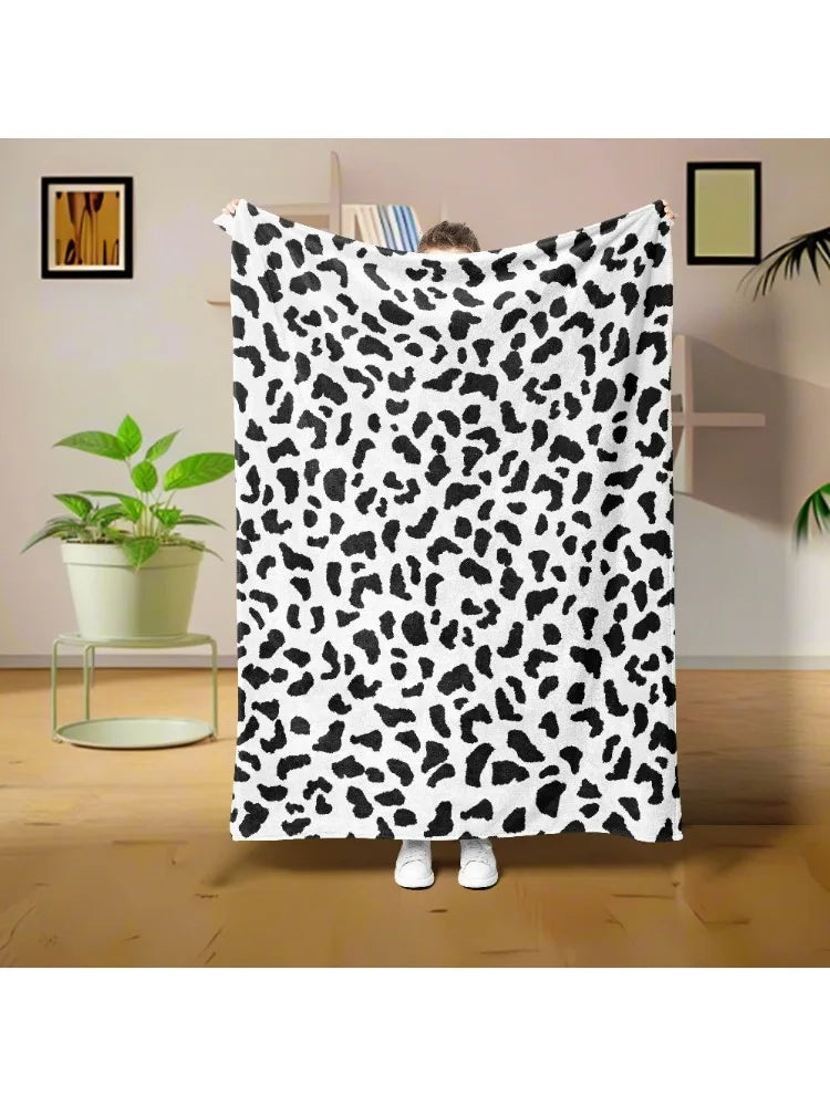 Cow & Cheetah Print Flannel Blanket – 3 Colors | FBA Vibes