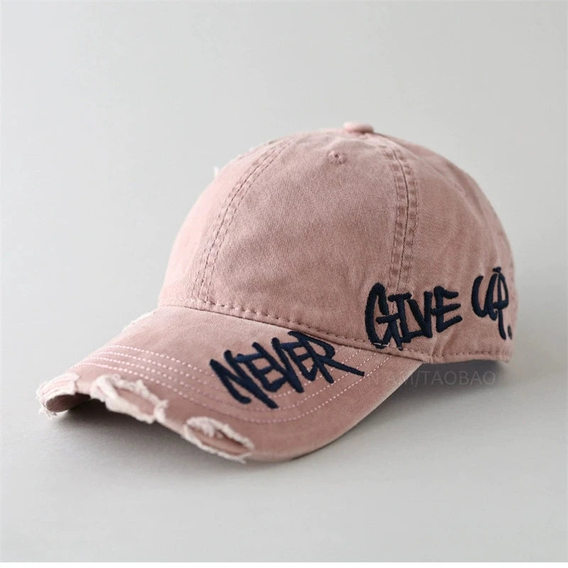 Vintage Letter Embroidered Baseball Cap | FBA Vibes