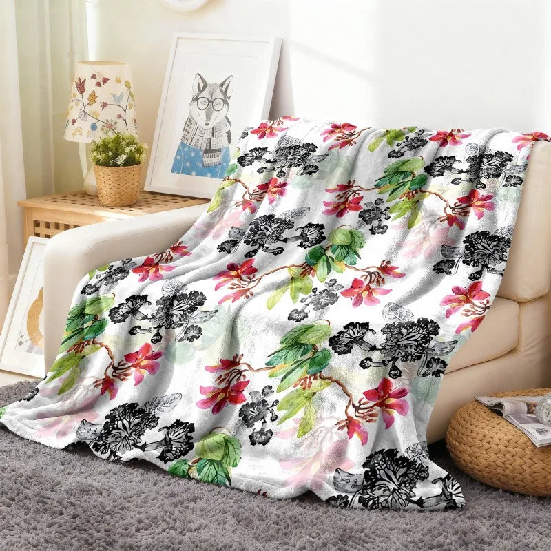 Animal Print Flannel Throw Blanket – 8 Colors | FBA Vibes