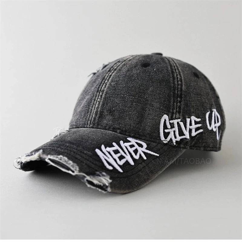 Vintage Letter Embroidered Baseball Cap | FBA Vibes