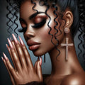African Woman Diamond Painting Kit | DIY Full Drill Mosaic Embroidery Portrait