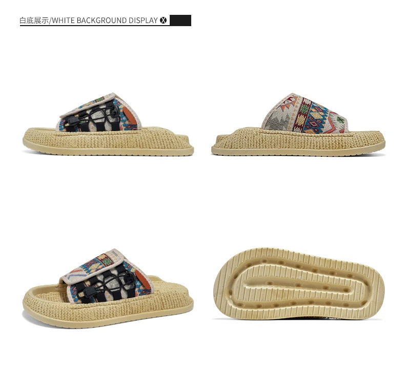 FBA Men's Thick Sole Beach Flip Flops | Outdoor Leisure Slippers