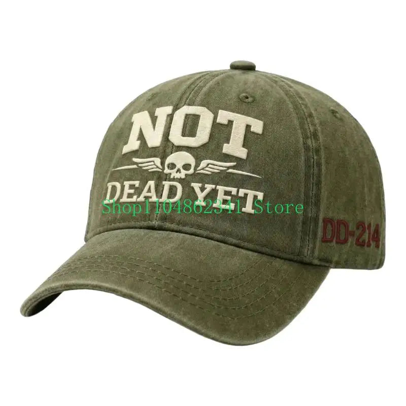 NOT DEAD YET Denim Baseball Cap | FBA Vibes