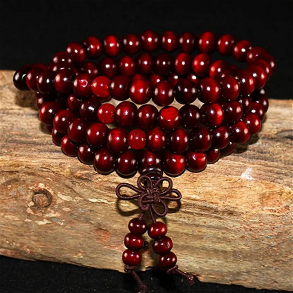 FBA Sandalwood 108 Beads Prayer Bracelet | Buddhist Meditation Jewelry