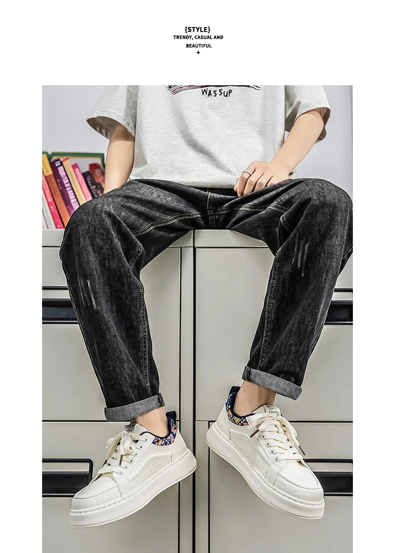 FBA Men's Breathable Thick Bottom Anti-Slip Sneakers | Lightweight Casual Shoes