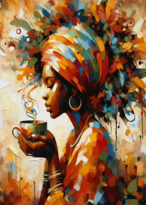 Black Woman Fashion Art Canvas Print | Colorful Pop Wall Decor | FBA Vibes