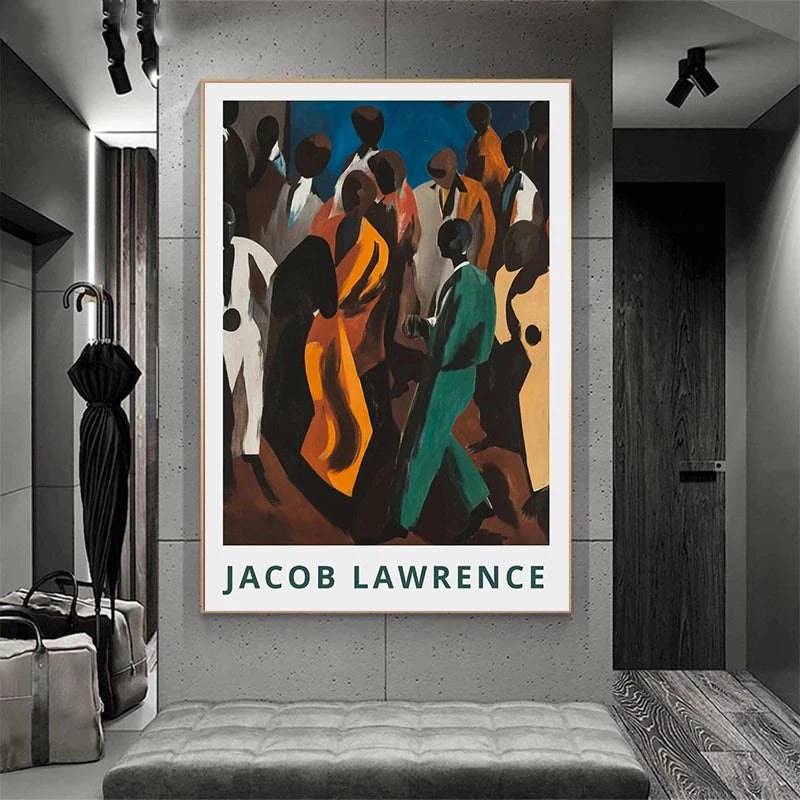 Jacob Lawrence "The Ball" Art Poster | Harlem Renaissance African American Wall Art Print