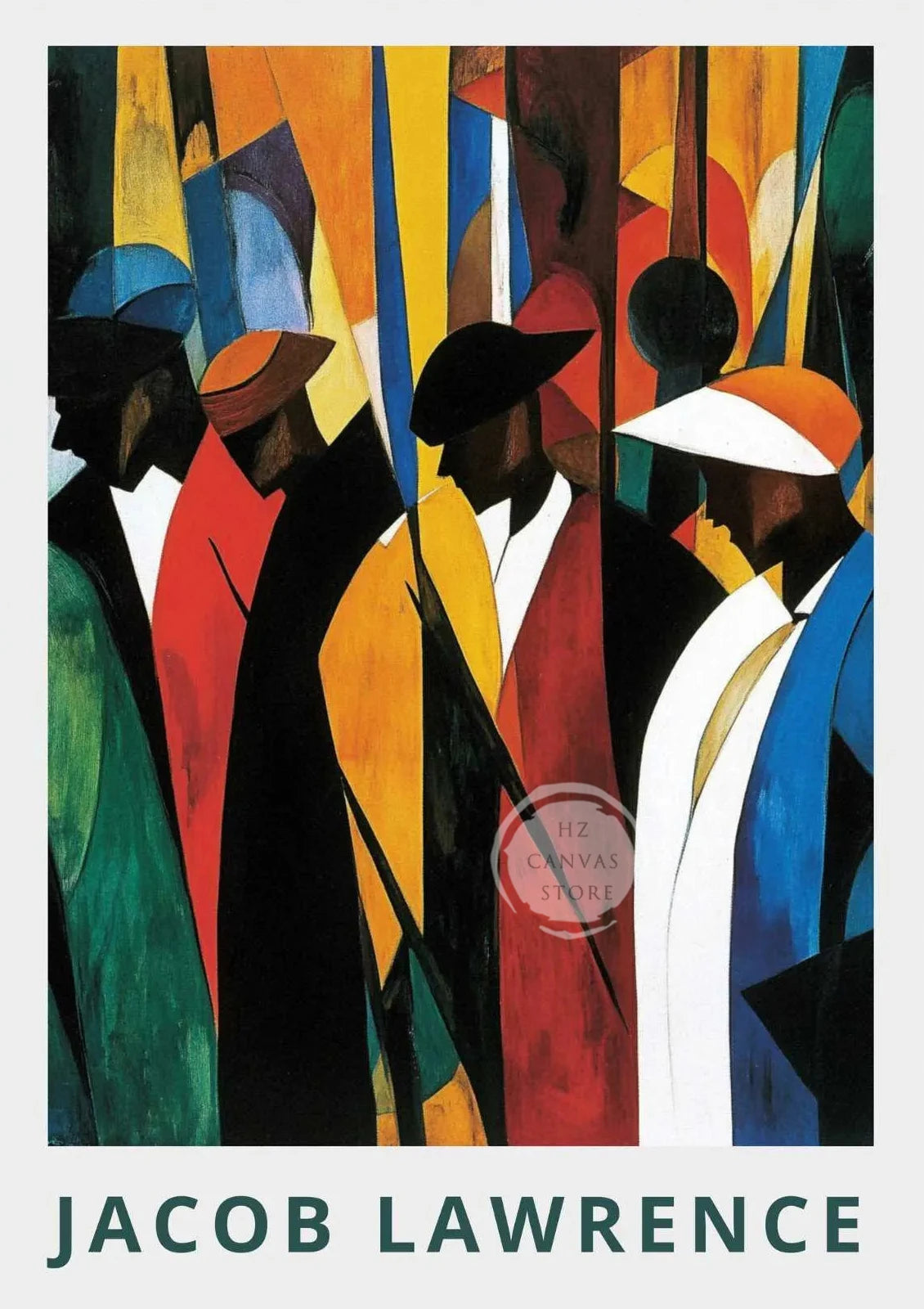 Jacob Lawrence "The Ball" Art Poster | Harlem Renaissance African American Wall Art Print