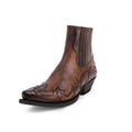 Unisex Western Cowboy Chelsea Boot — Embroidery, Pointed Toe