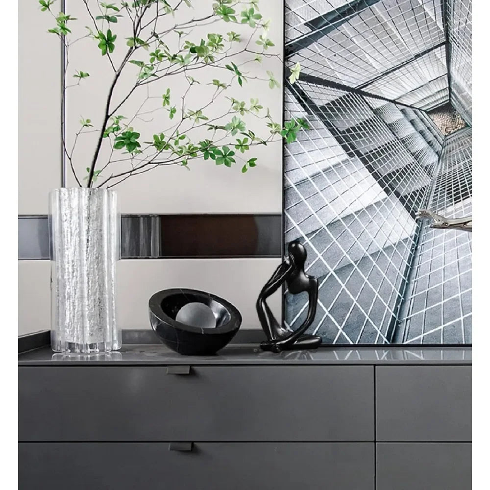 Mini Thinker Resin Sculpture | Modern Abstract Desktop Ornament for Home & Office