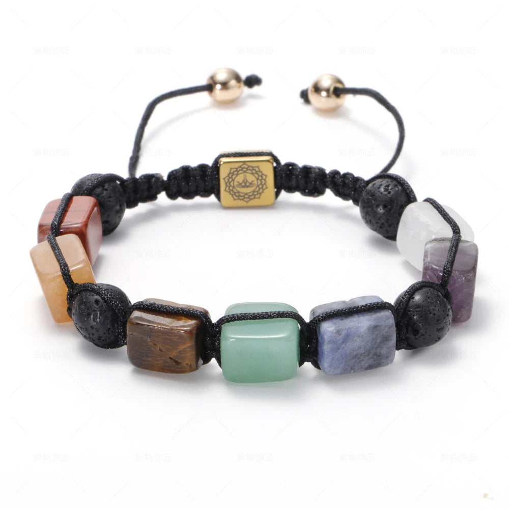 FBA Natural Stone Agate Crystal Healing Bracelet | Meditation Jewelry
