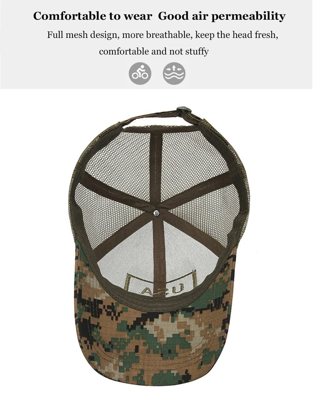 FBA Men's American Flag Camo Baseball Cap | Outdoor Tactical Hat