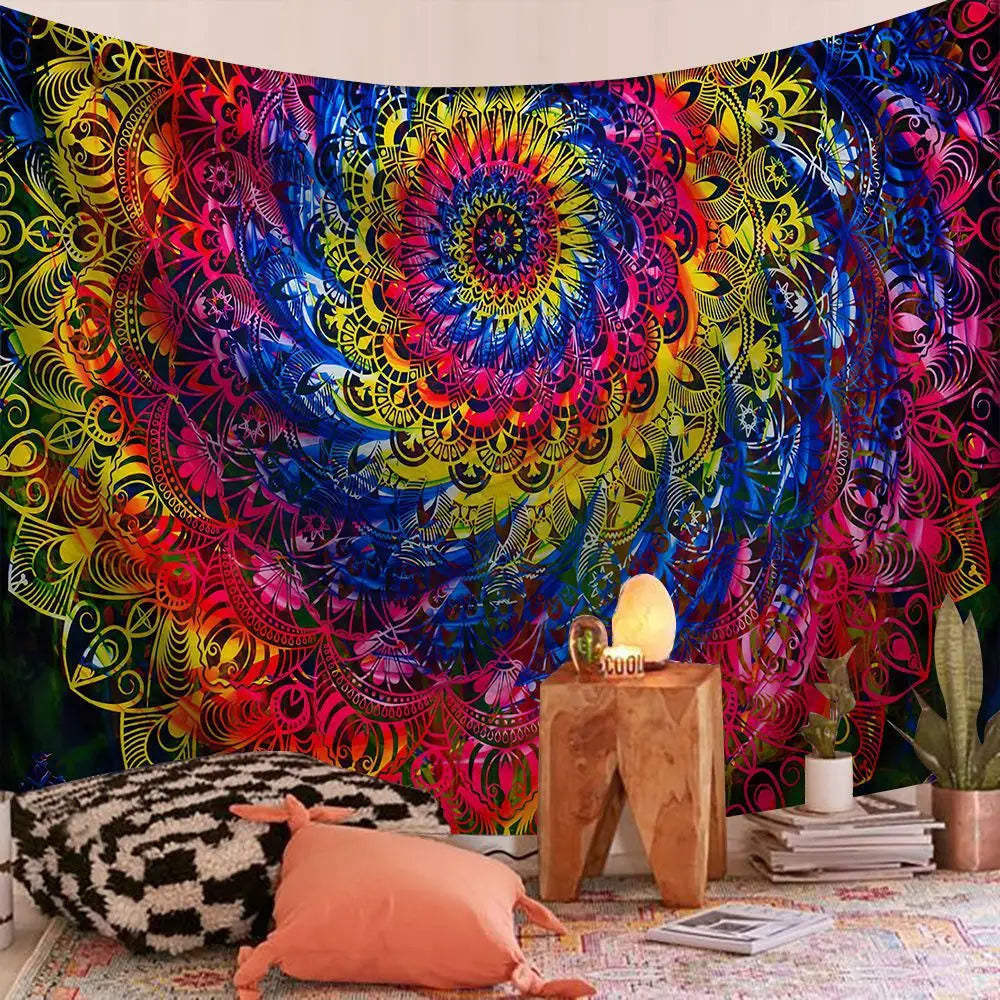 Indian Mandala Print Tapestry Blanket – 24 Designs | FBA Vibes