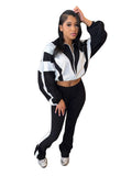 Women's 2-Piece Spring Jogger Tracksuit Set – Zip Jacket & Ankle-Length Pants | FBA Vibes