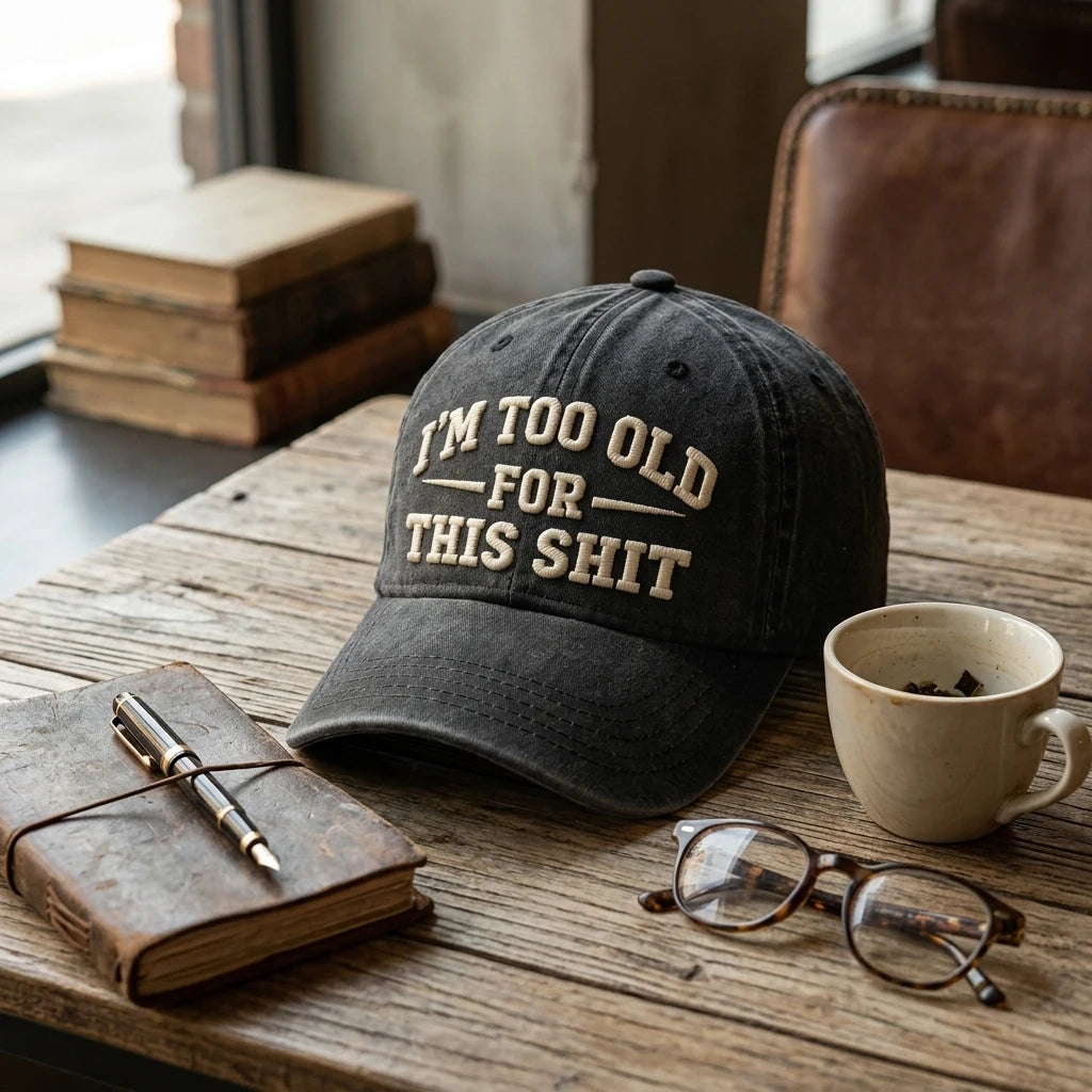 Washed Vintage Baseball Cap with Sun Protection Brim | FBA Vibes
