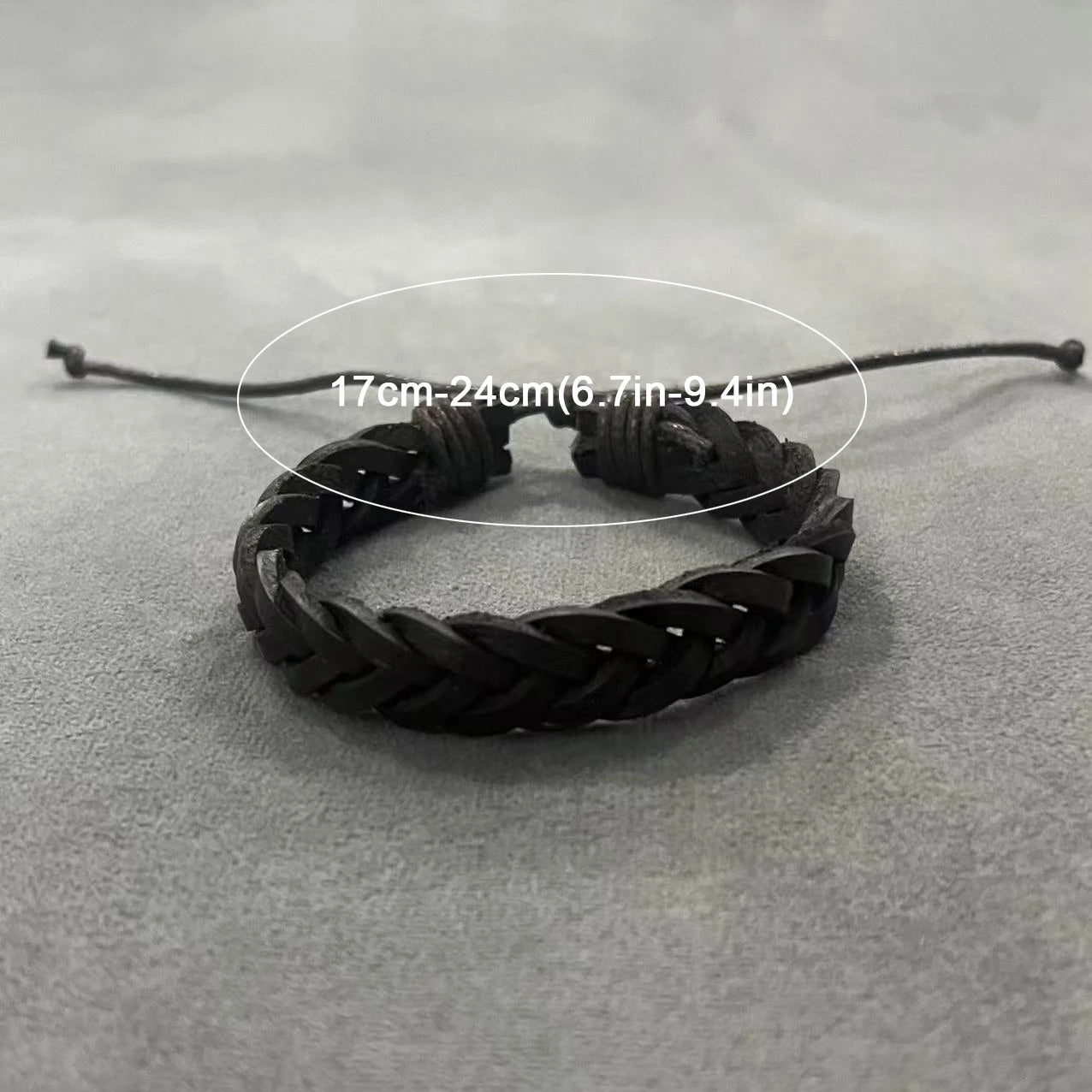 FBA Rustic Braided Leather Men's Bracelet | Birthday Gift Jewelry
