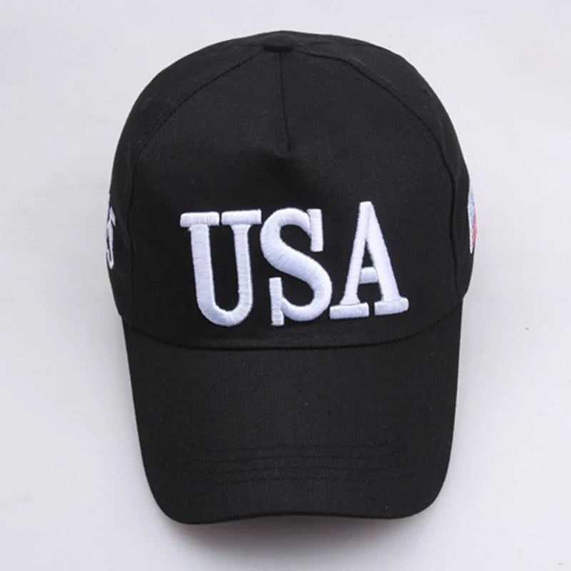 FBA USA Flag Embroidered Baseball Cap | Unisex Outdoor Sports Hat