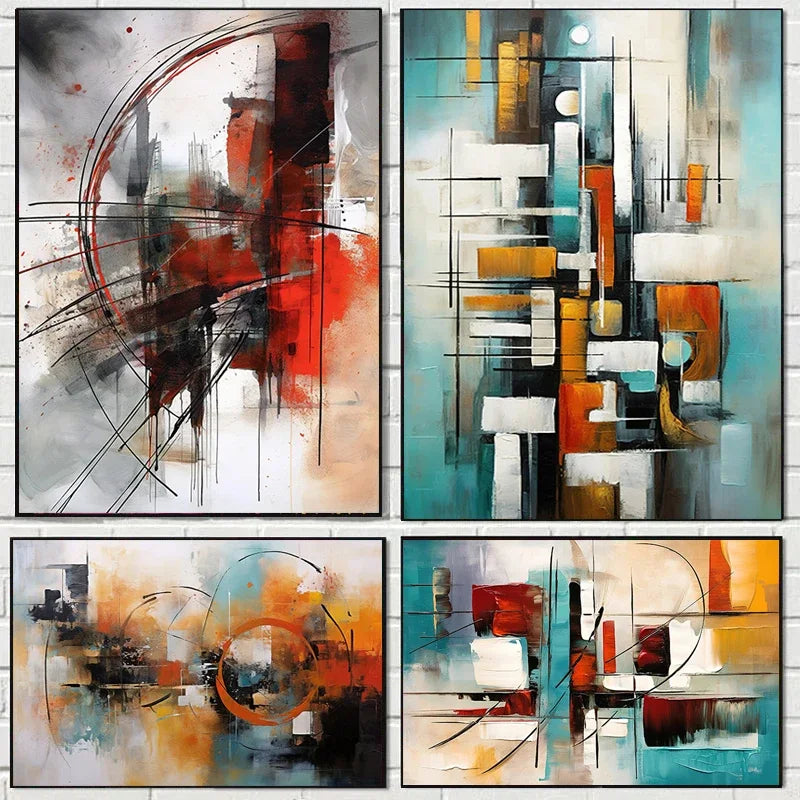 Abstract Paint by Numbers Kit | DIY Oil Painting on Canvas | FBA Vibes