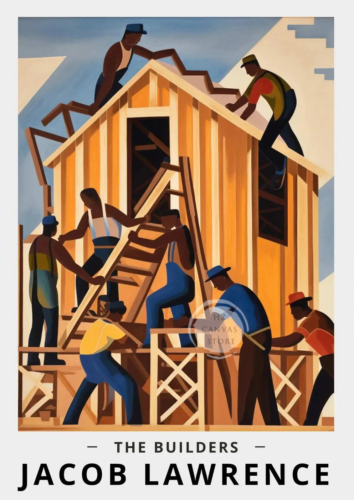 Jacob Lawrence "The Ball" Art Poster | Harlem Renaissance African American Wall Art Print
