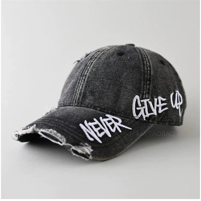 Vintage Letter Embroidered Baseball Cap | FBA Vibes