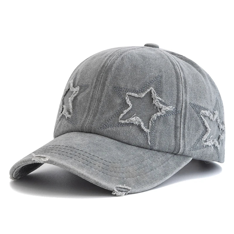 Women's Five Pointed Star Washed Baseball Cap | FBA Vibes