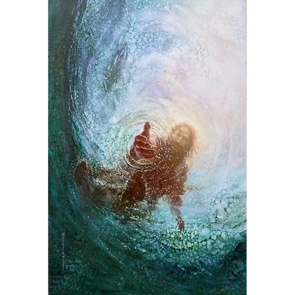 Jesus The Hand of God Canvas Print | Christian Wall Art | FBA Vibes