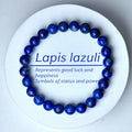 FBA Obsidian Hematite Beaded Memory Bracelet | Natural Stone Jewelry Gift
