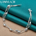FBA 925 Sterling Silver Beaded Bracelet for Women | Wedding Jewelry