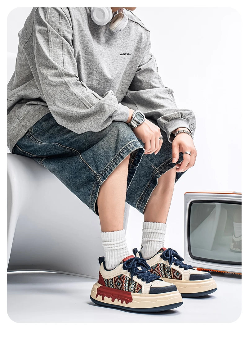 FBA Men's Casual Canvas Anti-Slip Sneakers | Lightweight Breathable Sports Shoes