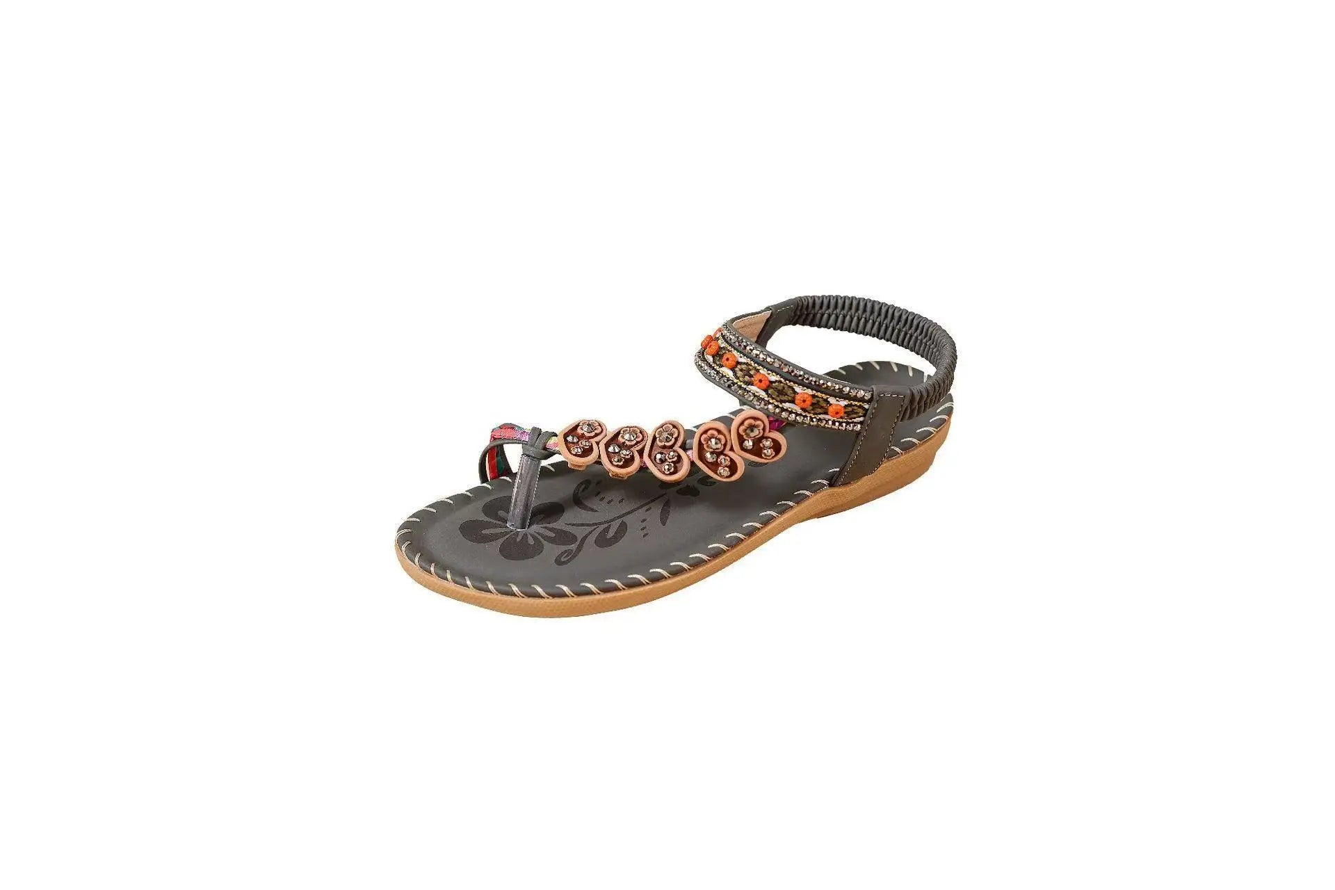 FBA Women's Plus Size Rhinestone Platform Sandals | Summer Fashion Shoes