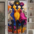 Vibrant African Black Woman Diy Diamond Painting Full Square Round Diamond Mosaic Art Big Size Portrait for Home Decor